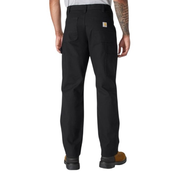 Carhartt Men's Rugged Flex Relaxed Fit Duck Double-Front Utility Work Pant Black - Picture 2 of 10